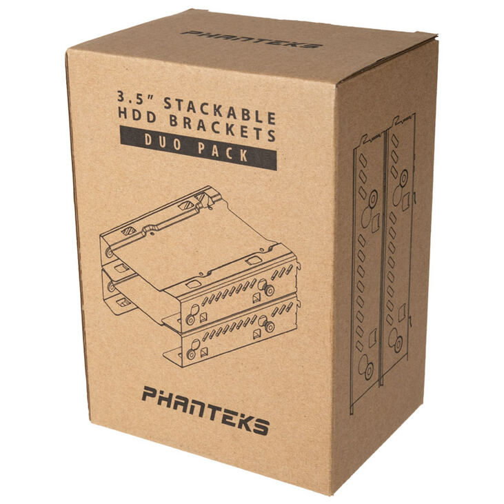 PHANTEKS HDD-Montage-Rahmen, 2x 3,5 Zoll, stapelbar image number 3