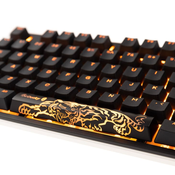 Ducky One 2 Backlit PBT Gaming Tastatur, MX-Blue, RGB LED - schwarz (US) image number 5
