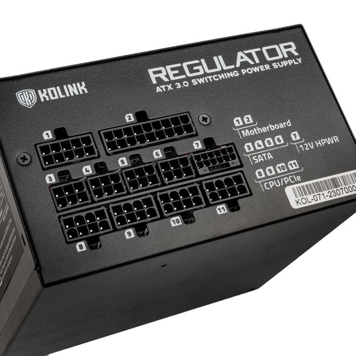 Kolink Regulator 80 PLUS Gold Netzteil, ATX 3.0, PCIe 5.0, modular - 850 Watt image number 5