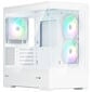 Zalman P30 V2 PC-Gehäuse, Mini-Tower, mATX, RGB, Tempered Glass - weiß