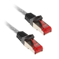 InLine Patchkabel Cat.6, S/FTP (PiMf), 250MHz, transparent - 3m
