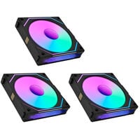 Lian Li UNI FAN SL-INF 120 ARGB Reverse Blade PWM L&uuml;fter, 3er Single L&uuml;fter Pack (Ohne Controller) - 120mm, schwarz