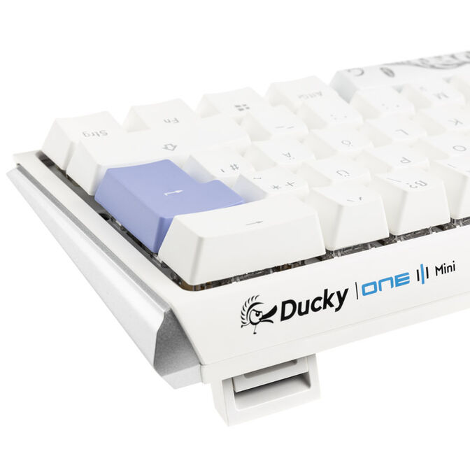 Ducky One 3 Classic Pure White Mini Gaming Keyboard, RGB LED - MX-Blue image number 5