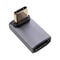 InLine&reg; USB4 Adapter - USB-C Stecker/Buchse oben/unten gewinkelt, Aluminium, grau