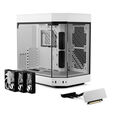 Hyte Y60 PC Case, Mid Tower, Tempered Glass - White image number null