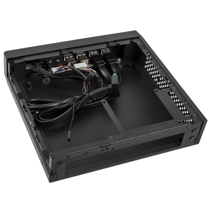 Akasa Cypher MX3 Thin Mini-ITX case, OEM - black image number 4
