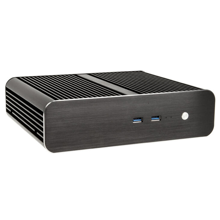 Akasa Euler S Fanless Thin-Mini-ITX Gehäuse, OEM - schwarz image number 0
