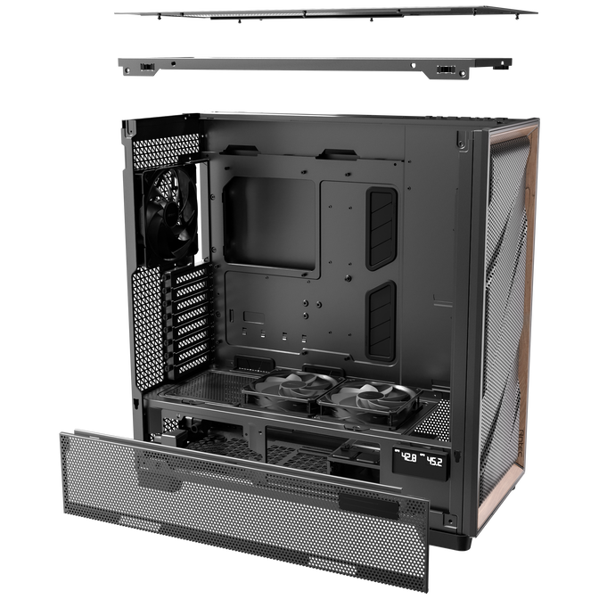 Antec Flux Pro PC case, full tower, E-ATX, tempered glass &ndash; black image number 20