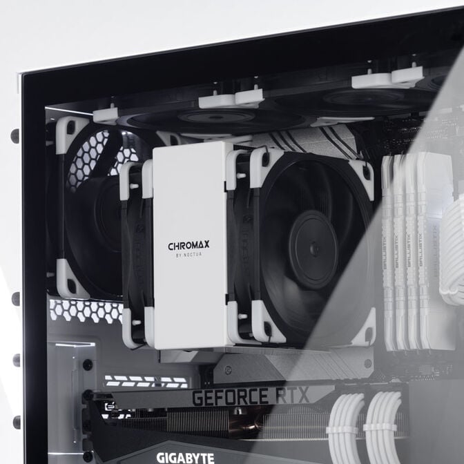 Noctua HC8 chromax.white CPU-K&uuml;hler-Abdeckung - wei&szlig; image number 4