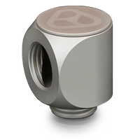 Thermal Grizzly DeltaMate Rotary Fitting - 90&deg;, Matt Nickel