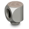 Thermal Grizzly DeltaMate Rotary Fitting - 90&deg;, Matt Nickel