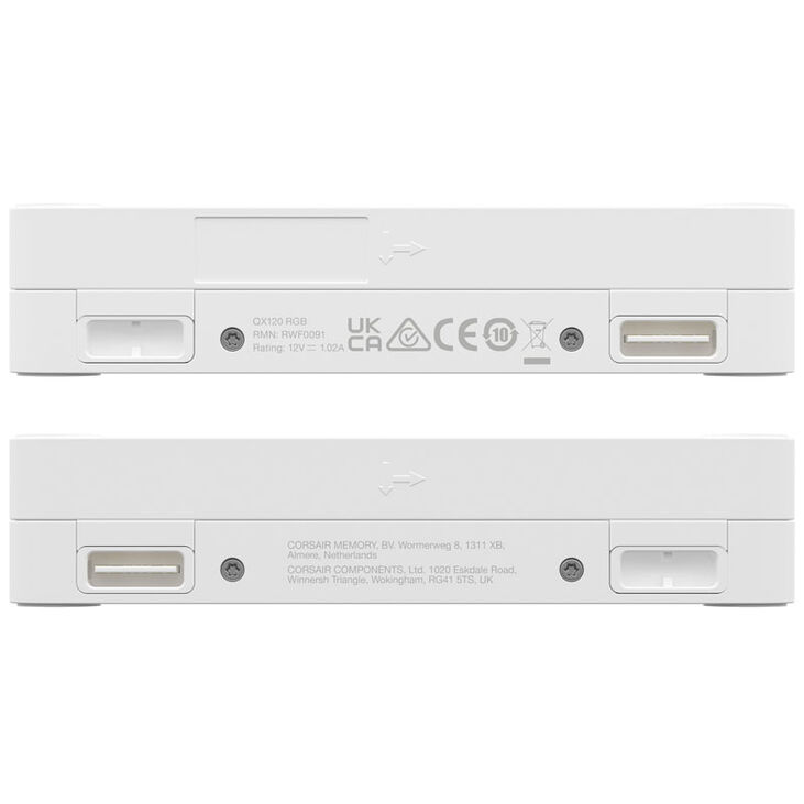Corsair iCUE LINK QX120 RGB Series, PWM fan, 3-pack including RGB controller - 120mm, white, Starter image number 7