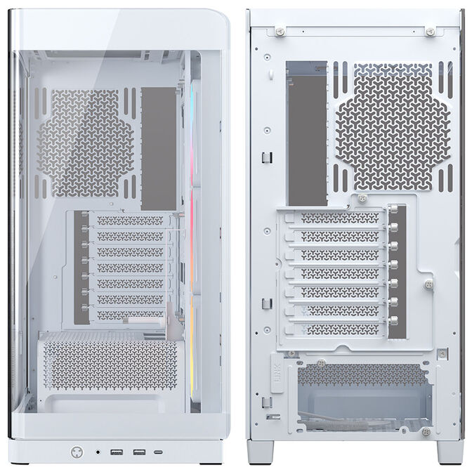 Corsair FRAME 4500X LX-R RGB PC Case, Mid Tower, E-ATX, Tempered Glass - White image number 9