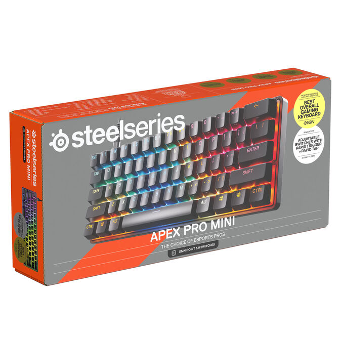 SteelSeries Apex Pro Mini Gen 3 Gaming Keyboard, OmniPoint 3.0 Switches, RGB - ISO (DE) image number 7