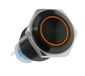Lamptron Vandalismustaster / Schalter 16mm - Blackline - orange