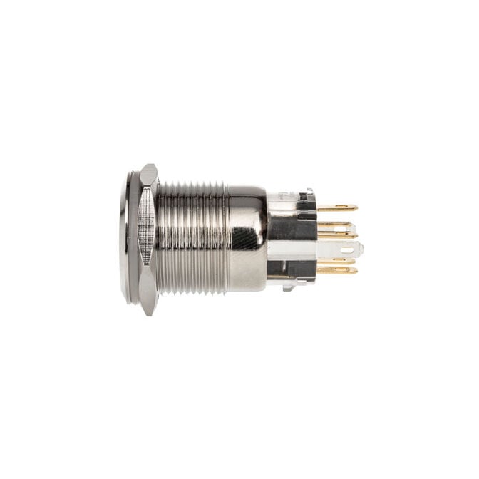 DimasTech Vandalism switch/button 19mm, Silverline Dot - RGB image number 2