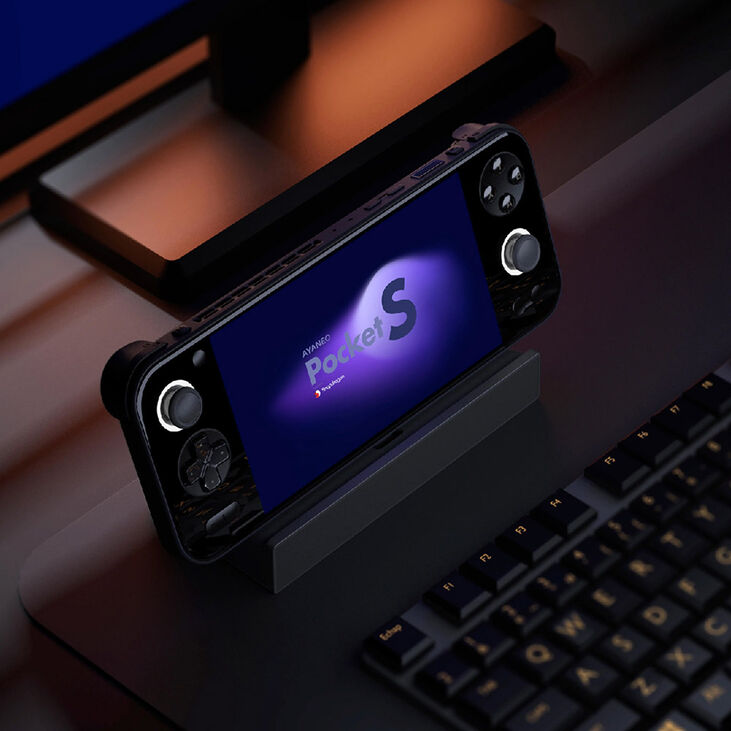 Ayaneo Pocket S Gaming Android Handheld Konsole – 1.440P, 16 GB LPDDR5X, 512 GB SSD, schwarz image number 2