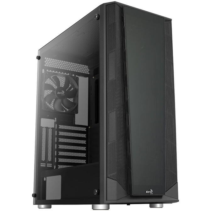 Aerocool Prism Midi-Tower, Tempered Glass - schwarz image number 0