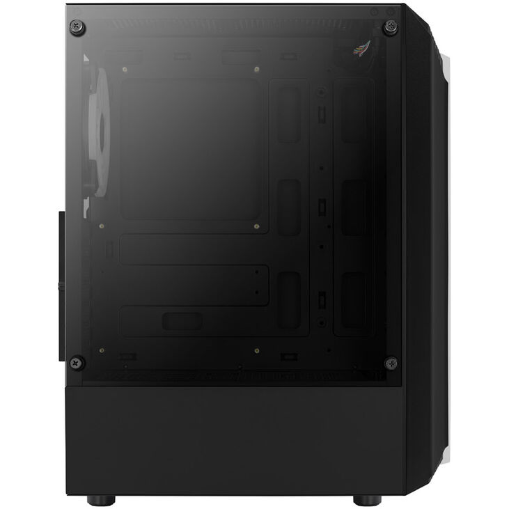 Aerocool Bionic v2 Midi-Tower, RGB, Tempered Glass - schwarz image number 9