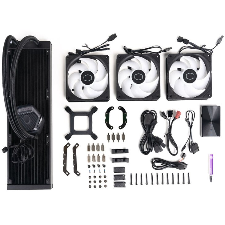 Cooler Master MasterLiquid 360 Atmos ARGB AiO Wasserkühlung - 360 mm image number 9