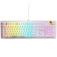Glorious GMMK 3 HE 100 % Custom Gaming-Tastatur - Pre-Built, ANSI (US), Fox HE Switches, wei&szlig; image number null