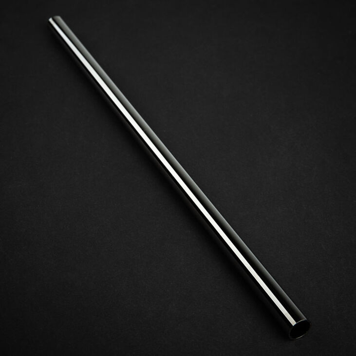 Bitspower None Chamfer Brass Hard Tubing 12mm AD, 500mm - black sparkle image number 0