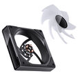 Jonsbo ZK-120BR ARGB Reverse Blade PWM Fan, 120mm, 3-Pack - black image number null