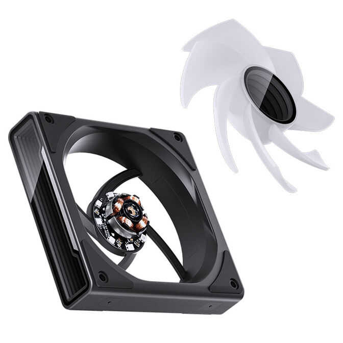 Jonsbo ZK-120BR ARGB Reverse Blade PWM Fan, 120mm, 3-Pack - black image number 15