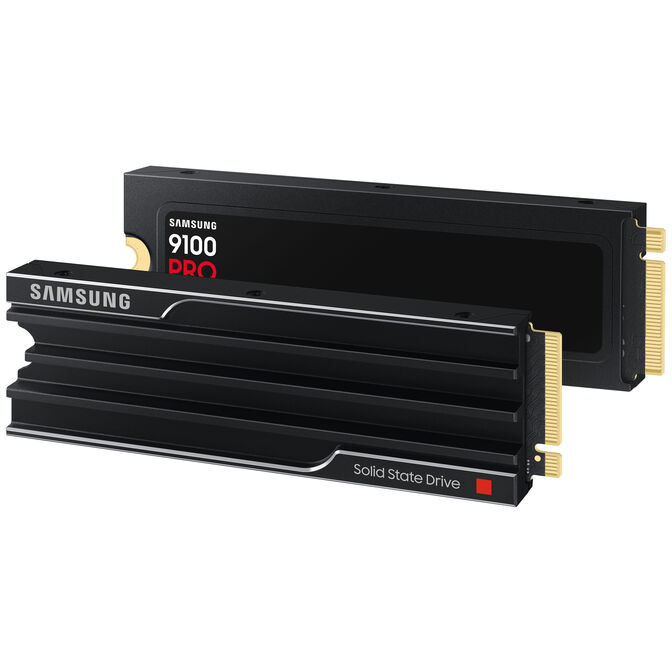 Samsung 9100 PRO Series NVMe SSD, PCIe 5.0 M.2 Type 2280, with heatsink - 1TB image number 1