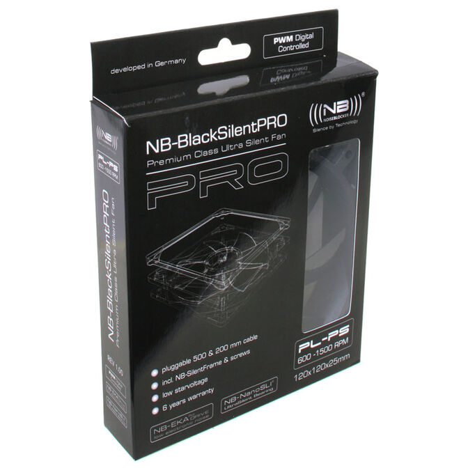 Noiseblocker BlackSilent Pro Fan PLPS - 120mm PWM, 3 St&uuml;ck image number 4