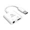 Akasa USB Typ-C zu 3,5-mm-Kopfh&ouml;rerbuchse, Ladeadapter-Kabel - Power Delivery,