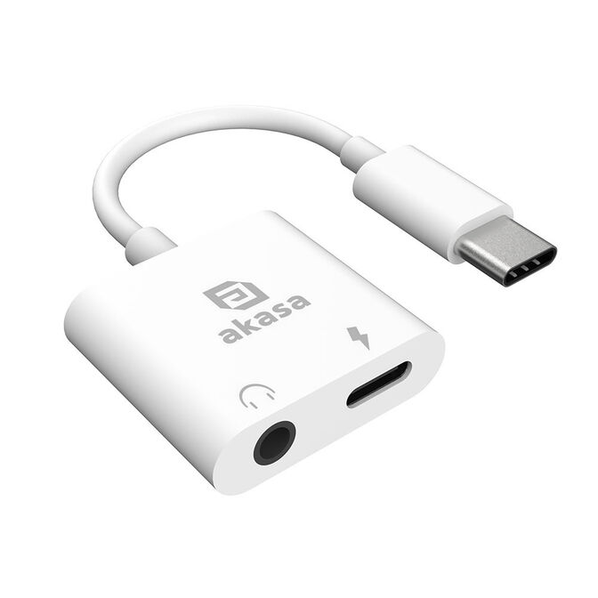 Akasa USB Typ-C zu 3,5-mm-Kopfh&ouml;rerbuchse, Ladeadapter-Kabel - Power Delivery, image number 0