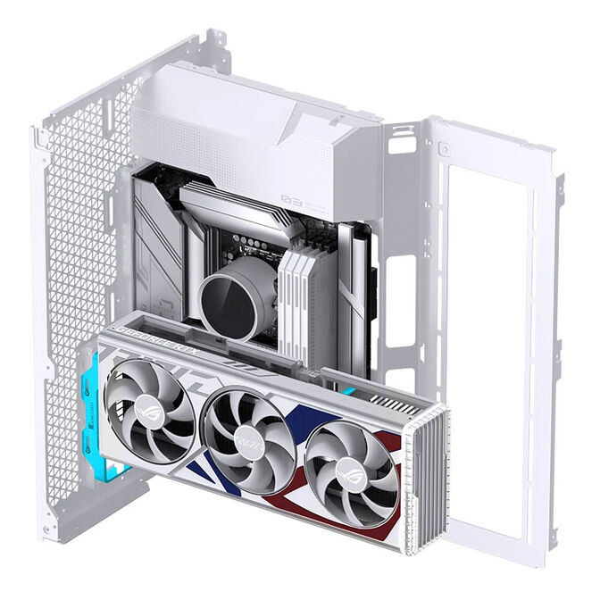 Jonsbo A50 vertical graphics card holder, PCIe 5.0 cable, 175mm - white image number 5