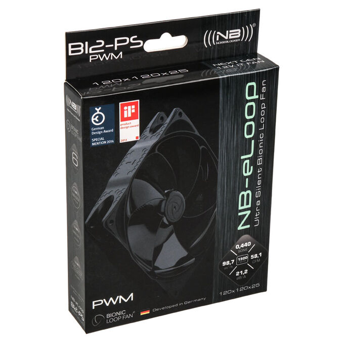 Noiseblocker NB-eLoop Fan B12-PS Black Edition - 120mm PWM image number 4