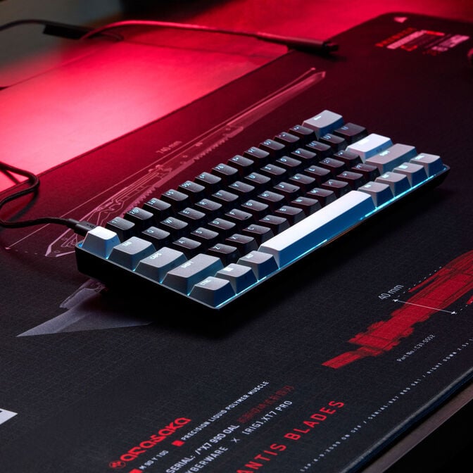 Corsair CLIPPER PRO MINI 60 Hall Effect Gaming Keyboard, Backlit RGB LED, CORSAIR MGX Core, Black PBT DS Keycaps image number 14