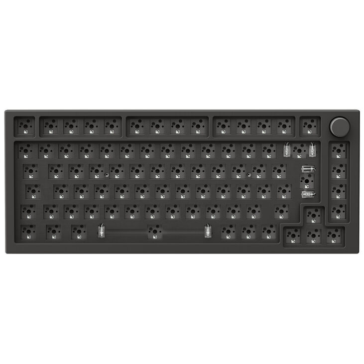 Glorious GMMK Pro Black Phantom Gaming Keyboard, GPBT Keycaps, Gateron Clear Switches - incl. Coiled Cable image number 1