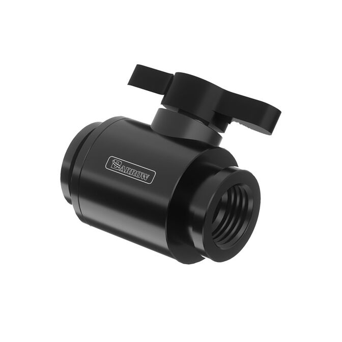 Barrow Ball Valve (10mm) G1/4 inch ball valve, black - black image number 0