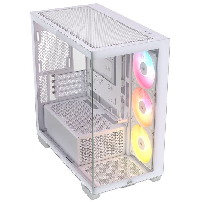 Corsair 2800X RS-R ARGB PC-Geh&auml;use, Mini-Geh&auml;use, mATX, Tempered Glass - inklusive 3x 120-mm-L&uuml;fter, wei&szlig; image number 1