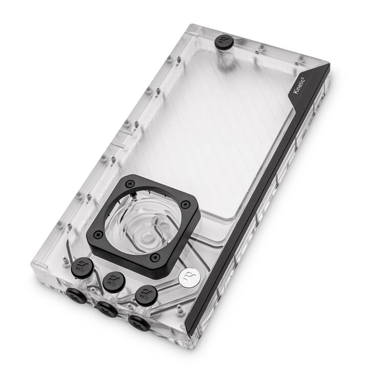 EK Water Blocks EK-Quantum Kinetic3 FLT D5/DDC Ausgleichsbehälter - 280mm, D-RGB, Acryl image number 1