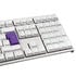 Ducky One 2 White Edition PBT Gaming Keyboard, MX-Speed-Silver, white LED - white image number null