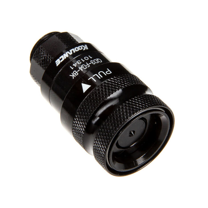 Koolance QD3 Schnellverschluss gerade weiblich auf G1/4 Zoll AG - no-spill, schwarz image number 0