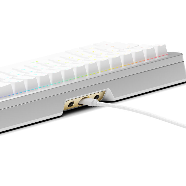 Glorious GMMK 3 Pro HE 65% Custom Gaming Keyboard - Pre-Built, ANSI (US), Fox HE Switches, Silver image number 3
