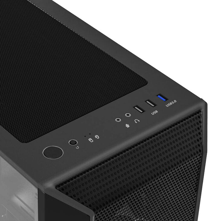 Zalman i3 Neo PC Case, Mid Tower, ATX, RGB, Tempered Glass - black image number 5