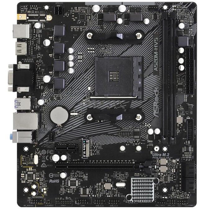 ASRock A520M-HVS, AMD A520 motherboard - Socket AM4 image number 2