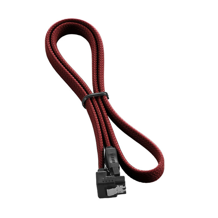 CableMod ModMesh Right Angle SATA 3 Cable 60cm - blood red image number 1
