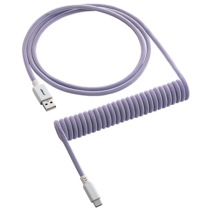 CableMod Classic Coiled Keyboard Cable USB-C zu USB Typ A, Rum Raisin - 150cm image number 0