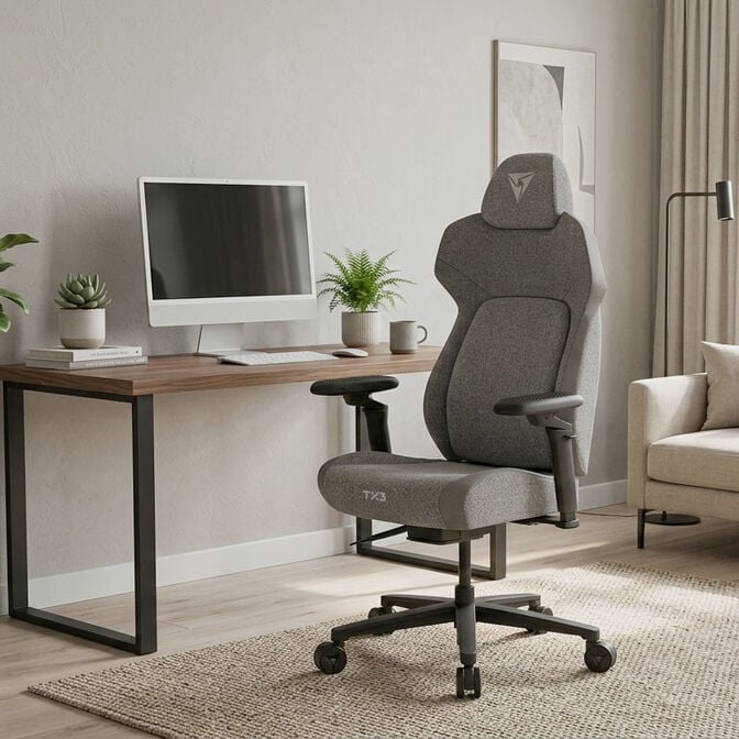 TX3 Core 360 Gaming Chair - Loft Air Light Grey image number 9