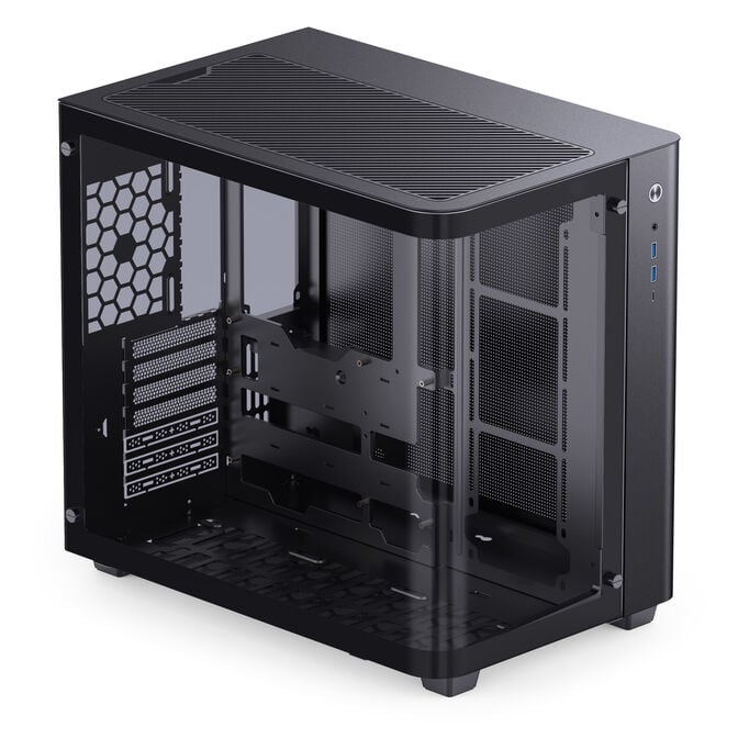 Jonsbo TK-3 PC Case, Mid Tower, ATX, Tempered Glass - Black image number 3