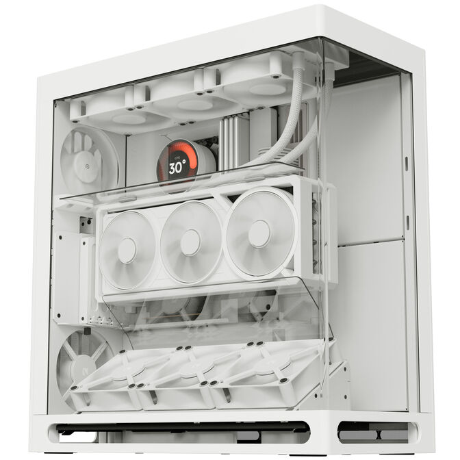 HAVN HS 360 VGPU PC-Geh&auml;use, Midi-Tower, vertikale GPU-Halterung - wei&szlig; image number 1