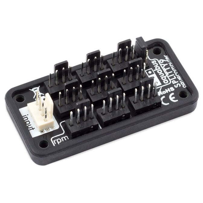 aqua computer SPLITTY9 Splitter f&uuml;r bis zu 9 L&uuml;fter oder aquabus-Ger&auml;te image number 0